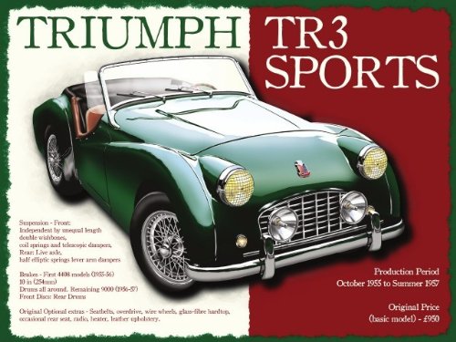 signs-unique Triumph TR3 Metallschild (OG) von signs-unique