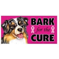 Australian Shepherd Bark For The Cure Brustkrebs Hundemagnet Auto Kühlschrank Metalloberfläche Wasserdicht Uv-Beständig Made in Usa 4x8 Free Ship von signsandstuffaz