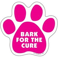 Bark For The Cure Brustkrebs Rosa Paw Print Hund Magnet Auto Kühlschrank Alle Metalloberflächen Uv-Beständig Made in Usa 5 "x 5" Neu Kostenloser von signsandstuffaz