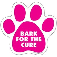 Bark For The Cure Brustkrebs Rosa Paw Print Hund Magnet Auto Kühlschrank Alle Metalloberflächen Uv-Beständig Made in Usa 5 "x 5" Neu Kostenloser von signsandstuffaz