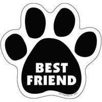 Beste Freundin Niedlicher Pfotenabdruck Hund Oder Katze Uv-Beständiges Magnet Auto Kühlschrankschließfach Jede Metalloberfläche Made in Usa 5 "x von signsandstuffaz