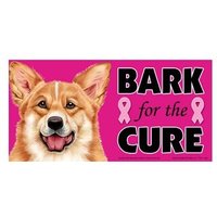 Corgis Rinde Für Die Heilung Brustkrebs Unterstützung Hund Magnet Auto Kühlschrank Metalloberfläche Wasserdicht Uv Beständig Hergestellt in Den von signsandstuffaz