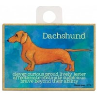 Dackel Clever Neugierig Stolzer Tapferer Hund Holz Magnet Kühlschrank Küche Schließfach Jede Metalloberfläche Hergestellt in Den Usa 2.5x3.5 von signsandstuffaz