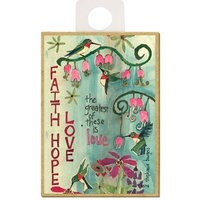 Glaube Hoffnung Liebe Die Größte Von Ihnen Ist Liebe Holz Magnet Kühlschrank Schließfach Jede Metalloberfläche Hergestellt in Den Usa 2, 5 "x 3 von signsandstuffaz