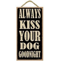 Immer Küssen Sie Ihren Hund Goodnight Cute Dog Wandbehang Holzschild Made in Usa Geschenk Home Decor 10 "x 15" Schnelles Freies Versand Neu 556 Immer Küssen Sie Ihren Hund Goodnight Cute Dog Wandbehang Holzschild Made in Usa Geschenk Home Decor 10 "x 15" Schnelles Freies Versand Neu 556 von signsandstuffaz