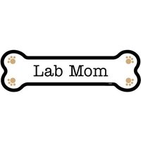 Lab Mama | Labrador Mit Hund Pfotenabdrücke Hundeknochen Magnet Auto Kühlschrank Jede Metalloberfläche Wasserdicht Uv-Beständig Made in Usa 2 "x von signsandstuffaz