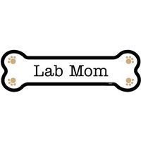 Lab Mama | Labrador Mit Hund Pfotenabdrücke Hundeknochen Magnet Auto Kühlschrank Jede Metalloberfläche Wasserdicht Uv-Beständig Made in Usa 2 "x von signsandstuffaz