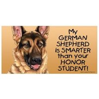 Mein Schäferhund Ist Schlauer Als Dein Ehrenschüler Hunde Magnet Auto Kühlschrank Jede Metalloberfläche Wasserdicht Uv Beständig Made in Usa 4x8 Neu von signsandstuffaz