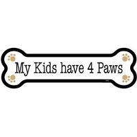 Meine Kinder Haben 4 Pfoten Niedlich Mit Hundtatzen Hundeknochenmagnet Auto-Kühlschrank Jede Metalloberfläche Wasserdicht Uv-Beständig Made in Usa Meine Kinder Haben 4 Pfoten Niedlich Mit Hundtatzen Hundeknochenmagnet Auto-Kühlschrank Jede Metalloberfläche Wasserdicht Uv-Beständig Made in Usa von signsandstuffaz