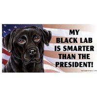 My Black Lab Ist Schlauer Als Der Präsident Große Magnet-Auto-Kühlschrank Jede Metalloberfläche Wasserdicht Uv-Beständig Hergestellt in Den Usa von signsandstuffaz