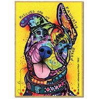 Pitbull Rettung Ist Meine Lieblingsrasse Buntes Holz Pop Art Magnet Jede Metalloberfläche Made in Usa Kühlschrankmagnet 2.5x3.5 Versandkostenfrei A85 von signsandstuffaz