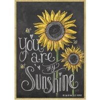 You Are My Sunshine Sonnenblumen Süsse Kreide-Kunst-Look-Holz-Magnet-Kühlschrank-Schließfach Jede Metalloberfläche Hergestellt in Den Usa 2, 5 "x von signsandstuffaz