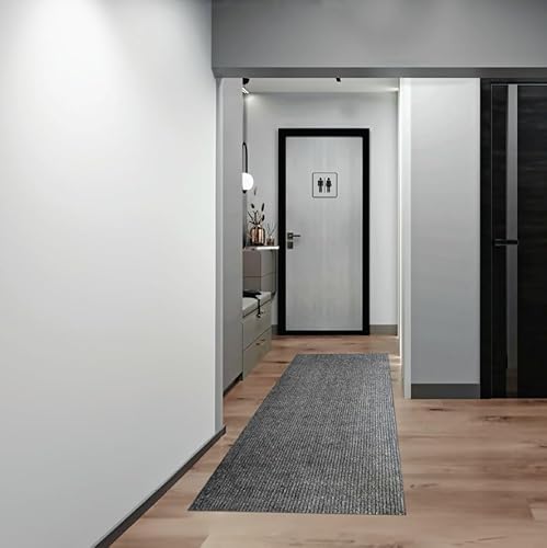 sigun Moderner Läufer für den Eingangsbereich, rutschfest, weiche Textur, perfekt für stark frequentierte Bereiche, Dunkelgrau, 5,1 x 15,2 cm sigun Moderner Läufer für den Eingangsbereich, rutschfest, weiche Textur, perfekt für stark frequentierte Bereiche, Dunkelgrau, 5,1 x 15,2 cm von sigun