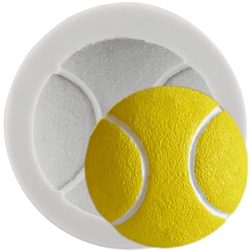 Sijiangmold Sportball Fondantform Tennis Silikonformen Für Kuchendekoration Schokolade Cupcake Topper Süßigkeiten Polymer Ton Blütenpaste von sijiangmold