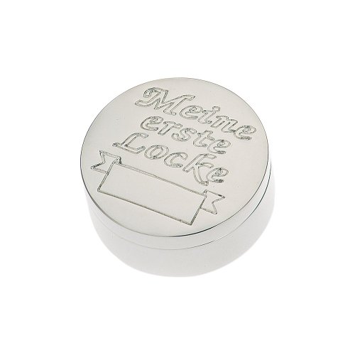 Lockendose "Mason", hochwertig versilbert, Erinnerungsbox Lockendose "Mason", hochwertig versilbert, Erinnerungsbox von silberäffchen.de
