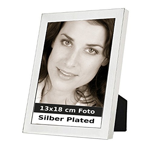 SILBERKANNE Bilderrahmen Manila für 13x18cm Foto Premium Silber Plated edel versilbert in Top Verarbeitung. von SILBERKANNE