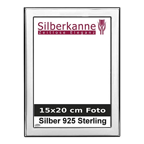 SILBERKANNE Bilderrahmen Silber 925 Sterling München für 15x20 cm Foto mit Holzrücken. in Top Verarbeitung von SILBERKANNE