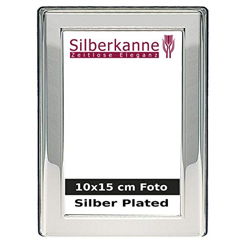 silberkanne Bilderrahmen Frankfurt 10x15 cm Foto Premium Silber Plated edel versilbert in Top Verarbeitung von silberkanne