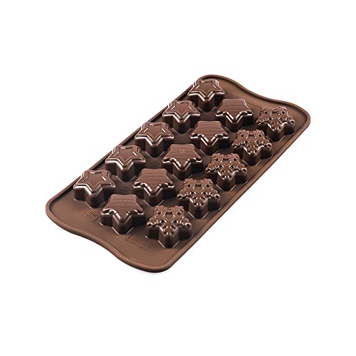 Moule à chocolats en Silicone Winter Stars scg 45 – de la ligne Easy Choc de SILIKOMART von silikomart