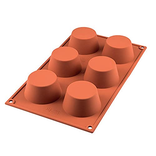 Silikomart 193088 Backform Muffin - 6er Form, 30 x 17 x 3,5 cm, Terracotta von silikomart