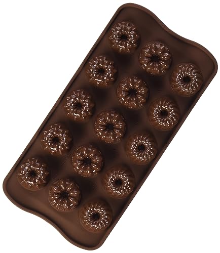 silikomart | SCG19 Silikonform für FANTASIA Pralinen, antihaftbeschichtet, 15 Pralinen, Fantasia Thema, 1er Pack Form für Süßigkeiten, Easy Choc, Ø 28 h 15 mm, Made in Italy von silikomart