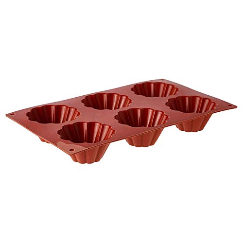 silikomart | SF034 Silikonform für BRIOCHETTE Monoportionen, antihaftbeschichtet, 6 Monoportionen, Packung mit 1 Kuchenform, Ø 79 h 37 mm, Made in Italy silikomart | SF034 Silikonform für BRIOCHETTE Monoportionen, antihaftbeschichtet, 6 Monoportionen, Packung mit 1 Kuchenform, Ø 79 h 37 mm, Made in Italy von silikomart