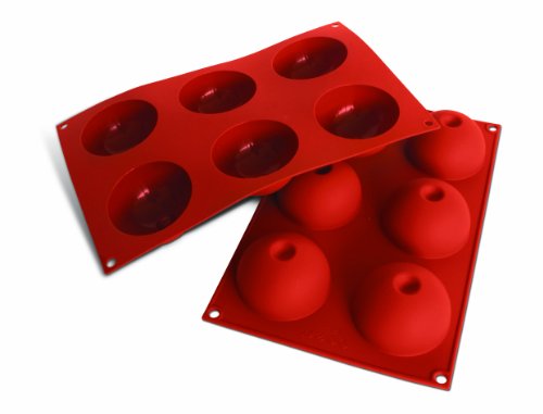 Silikomart 20.086.00.0060 SF 086 HALF-SPHERE - SILICONE MOULD ø75 MM H 40 von silikomart