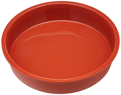 silikomart | SFT226 Silikon-Kuchenform ROLLFORM, antihaftbeschichtet, 1er Pack Kuchenform mit Safe Ring, Ø 260 h 55 mm, Volumen 2,5 l, Made in Italy, Terracotta von silikomart