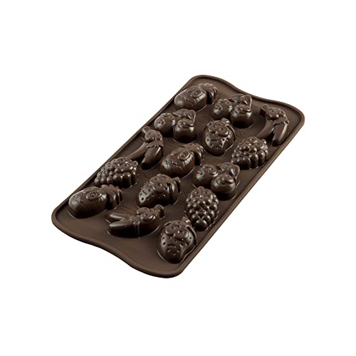 silikomart | SCG32 Silikonform für CHOCO FRUITS Pralinen, Antihaft, 15 Pralinen, Packung mit 1 Form für Süßigkeiten, Easy Choc, 34 x 34 mm, h 18 mm, Made in Italy silikomart | SCG32 Silikonform für CHOCO FRUITS Pralinen, Antihaft, 15 Pralinen, Packung mit 1 Form für Süßigkeiten, Easy Choc, 34 x 34 mm, h 18 mm, Made in Italy von silikomart