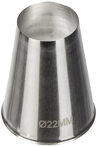 Silikomart 43.319.99.0000 BT222 - ROUND STAINLESS STEEL TIPS FOR PIPING BAG ø22 MM von silikomart