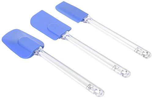 Silikomart | Set von 3 blauen Silikonspateln, mehrfarbig, Maße 10 x 48 x 235 mm von silikomart