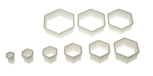 Silikomart 72.305.87.0069 NYLON CUTTER 05 IRREGULAR HEXAGON - FROM 3X2.5 CM TO 12X10 CM von silikomart