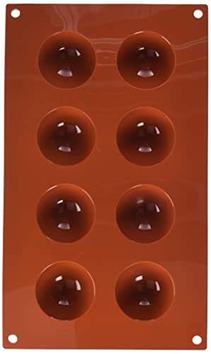 silikomart | SF004 Silikonform für Monoportionen SEMISFERA, antihaftbeschichtet, 8 Kavitäten, Packung mit 1 Kuchenform, Ø 50 h 25 mm, Made in Italy silikomart | SF004 Silikonform für Monoportionen SEMISFERA, antihaftbeschichtet, 8 Kavitäten, Packung mit 1 Kuchenform, Ø 50 h 25 mm, Made in Italy von silikomart