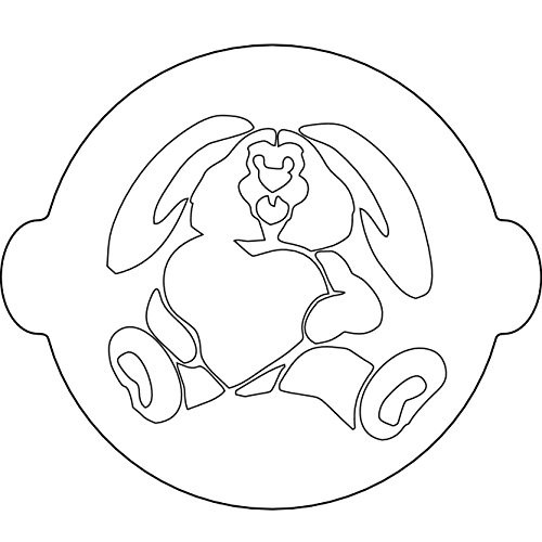 Silikomart | Stencil für Torten in Form eines Hasen, Durchmesser 240 mm Silikomart | Stencil für Torten in Form eines Hasen, Durchmesser 240 mm von silikomart