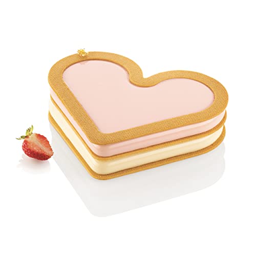 Silikomart | Kit Love Story, Herz-Torten-Set mit Ausstechform + 2 Dekorationsformen, Doppelausstecher, 210 x 173 mm, h 18 mm, Volumen 0,412 ml, Made in Italy Silikomart | Kit Love Story, Herz-Torten-Set mit Ausstechform + 2 Dekorationsformen, Doppelausstecher, 210 x 173 mm, h 18 mm, Volumen 0,412 ml, Made in Italy von silikomart