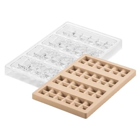 Silikomart - KIT SINFONIA T - CH023 TRITAN MOULD 150X50 H 20 MM + ICH023 SILICONE MOULD N.4 von silikomart