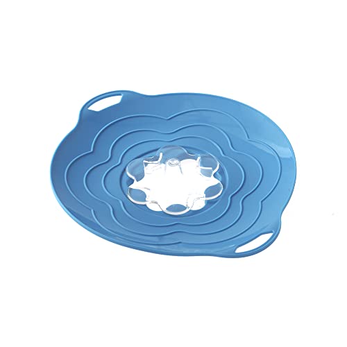 Silikomart | Silikondeckel Vapo Twist mit abnehmbarem Deckel, Farbe Blau, Maße Ø220 mm, Made in Italy von silikomart