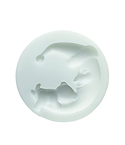 Silikomart | Silikonform für Fondant BEAR MOON, Form für Tortendekorationen, Prinz-Thema, Maße 82 x 80 x 38 mm, Silikomart | Silikonform für Fondant BEAR MOON, Form für Tortendekorationen, Prinz-Thema, Maße 82 x 80 x 38 mm, von silikomart