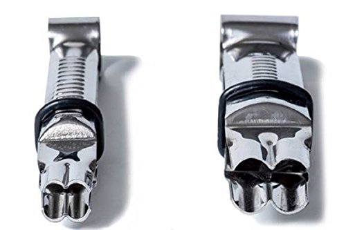 Silikomart | Set 2 Pinzetten Wonder Crimper für Tortendekorationen, Unregelmäßiges Offenes Kurven-Design, Edelstahlmaterial, Maße 17 mm - 12 mm, Made in Italy von silikomart