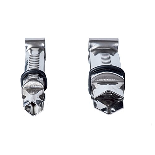 Silikomart |Set 2 Pinzetten Wonder Crimper für Tortendekorationen, Unregelmäßiges Design Open V, Material Edelstahl, Maße 17 mm - 12 mm, Made in Italy von silikomart