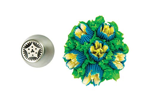 Silikomart - flower tube 30 - Edelstahl Tülle für Spritzbeutel ø25 mm von silikomart