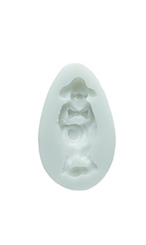 Silikomart | Silikonform für Zuckermasse CLOWN, Form für Tortendekorationen, Thema Prinz, Maße 150 x 140 x 35 mm, von silikomart