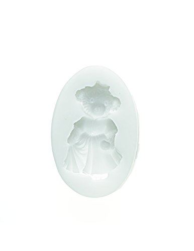 silikomart 71.402.00.0096 Backform für Kuchen SLK302 Prinzessin, Silikon, Weiß von silikomart