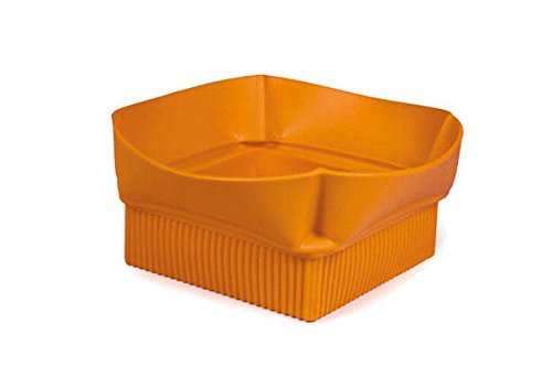 silikomart 91.104.72.0065 Lily 04 – Soft Silikon Basketball orange 240 x 240 Höhe: 100 mm Silikon 22,5 x 22,5 x 9 cm von silikomart