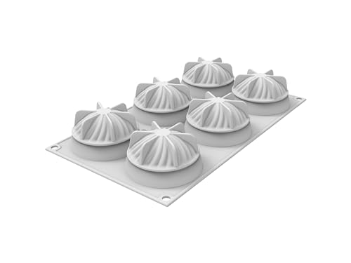 silikomart Silikonformen für Mini Wave – Silikonform Nr. 6, Durchmesser 73 cm, Höhe 40 mm, professionelles Zubehör für Küche und Gebäck – Formen für Backwaren von silikomart