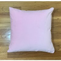Baumwoll Samt Kissenbezug in Baby Pink Handmade von silkfabric
