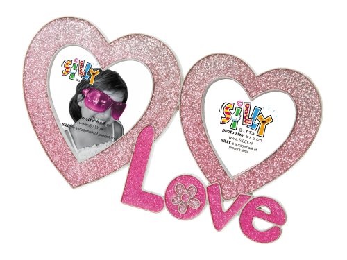 Silly Bilderrahmen Love mit 2 Herzen, Rosa Silly Bilderrahmen Love mit 2 Herzen, Rosa von silly