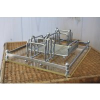 Vintage Verchromter Silberbesteck, Chrom-Besteck Vintage Verchromter Silberbesteck, Chrom-Besteck von silverbeevintage