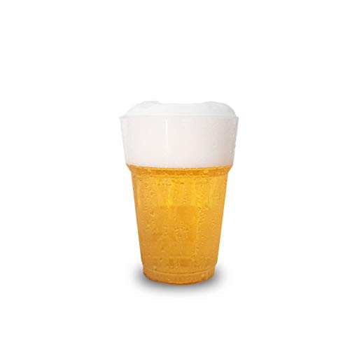 40x Bier Cup transparent 200ml - Beerpongbecher bruchsicher wiederverwendbar mit Eichstrich Mehrwegbecher aus PP Hartplastik Made in Germany silverkitchen von Silverkitchen