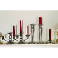 Rustikale Vintage Kerzenhalter Aus Zinn Rustikale Vintage Kerzenhalter Aus Zinn von silversearching